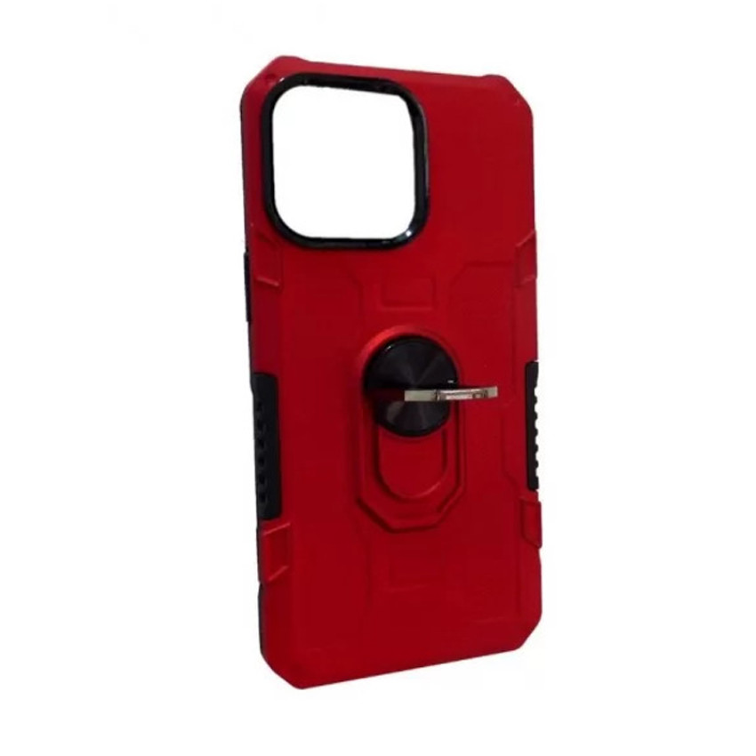 Σκληρή Θήκη Πλάτης Hybrid ShockProof Armor για Apple iPhone 15 Plus - Χρώμα: Κόκκινο