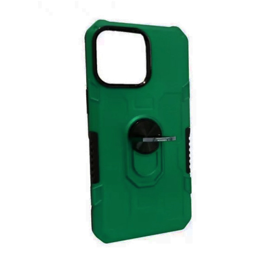 Σκληρή Θήκη Πλάτης Hybrid ShockProof Armor για Apple iPhone 15 Pro Max - Χρώμα: Σκούρο Πράσινο