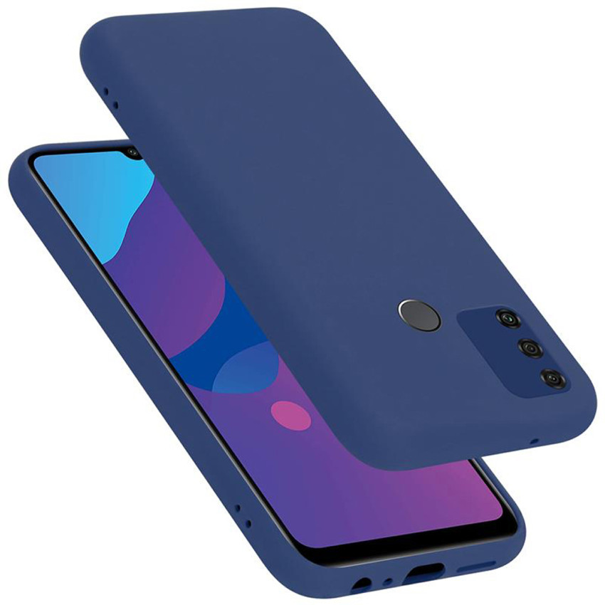 Θήκη Πλάτης Σιλικόνης Απλή για Honor 9A - Χρώμα: Σκούρο Μπλέ