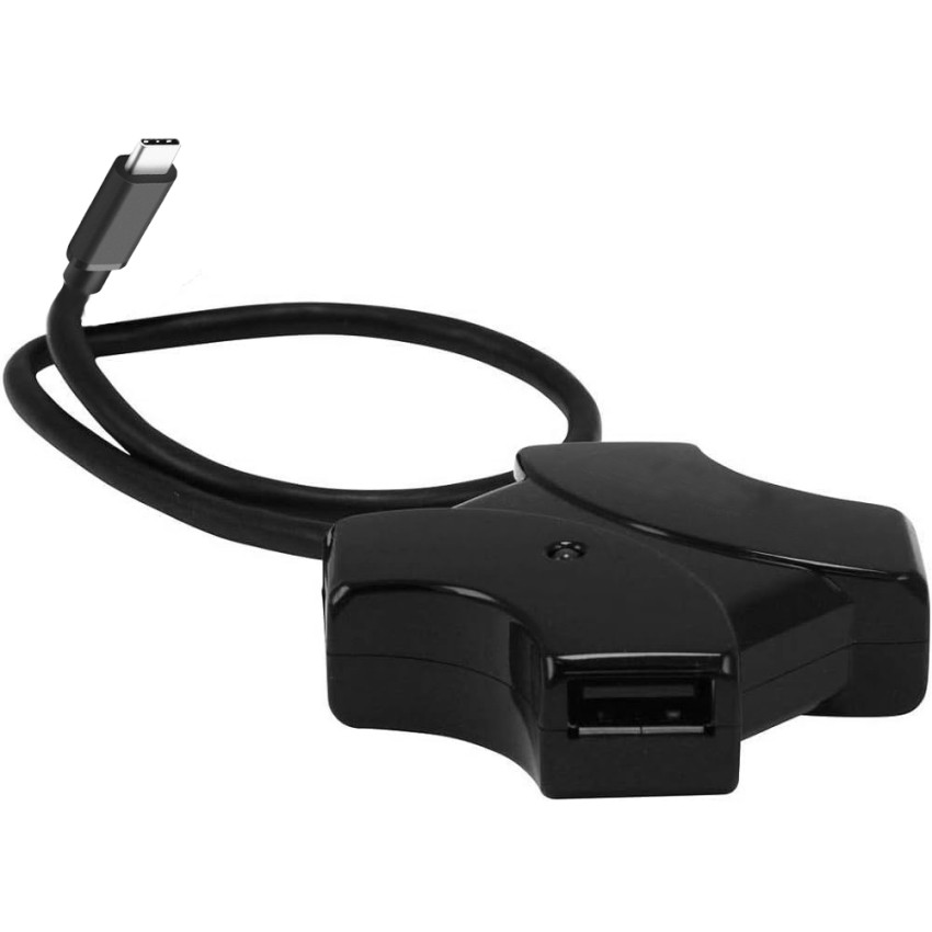 Αντάπτορας HUB 4x USB-A Female σε Type-C Male - Χρώμα: Μαύρο