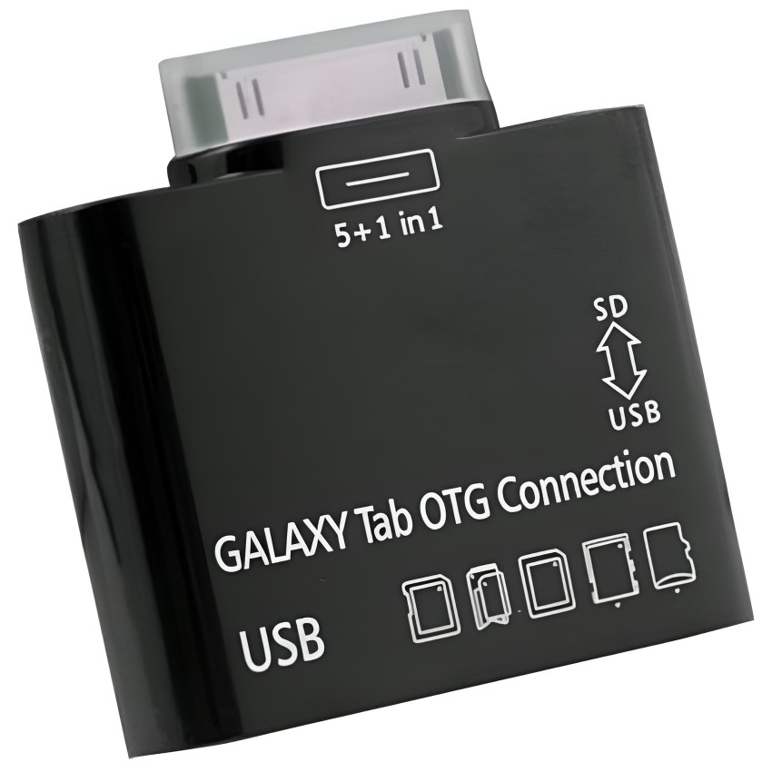 Αντάπτορας OTG USB-A - SD Card Reader 30-Pin - Χρώμα: Μαύρο