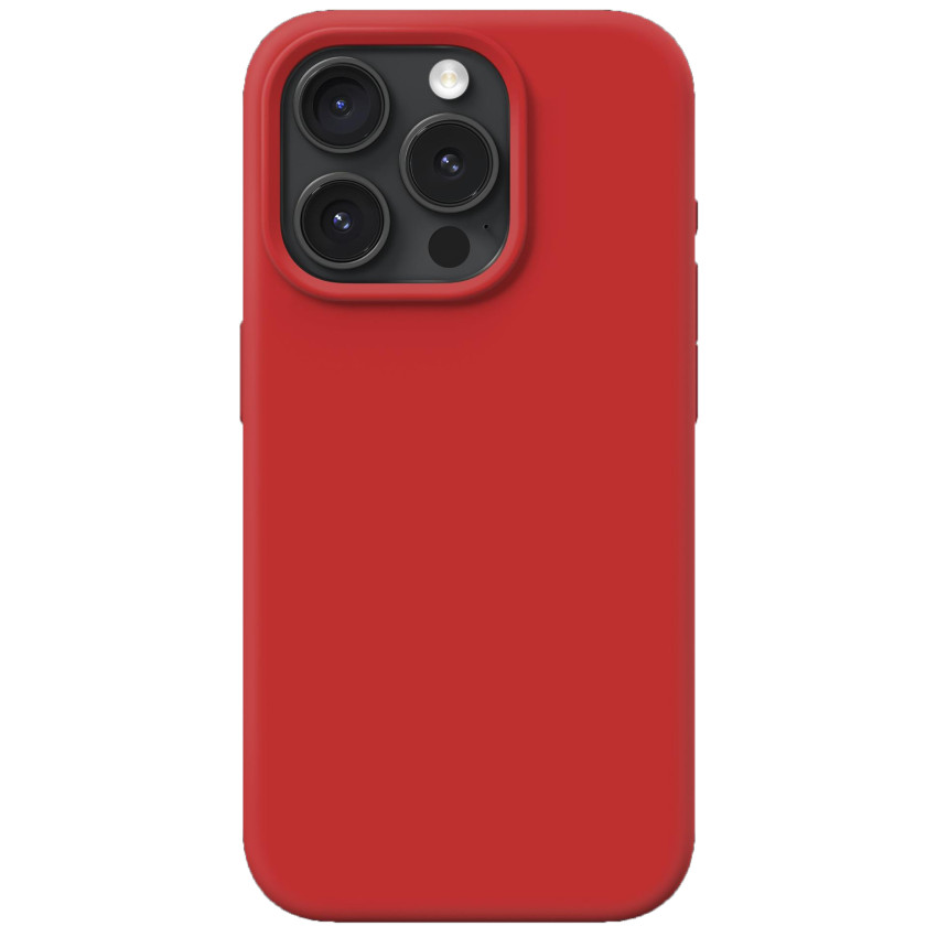 Θήκη Πλάτης Σιλικόνης Soft για Apple iPhone 15 Pro - Χρώμα: Μπορντό