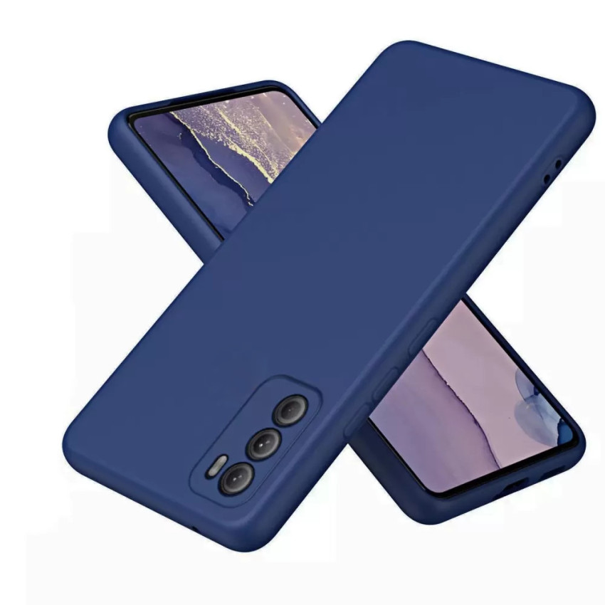 Θήκη Πλάτης Σιλικόνης Soft για Motorola G60 - Χρώμα: Σκούρο Μπλε