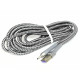 KLGO S-104 Καλώδιο Φόρτισης & Μεταφοράς Δεδομένων USB-A σε Type-C 3m - Χρώμα: Ασημί