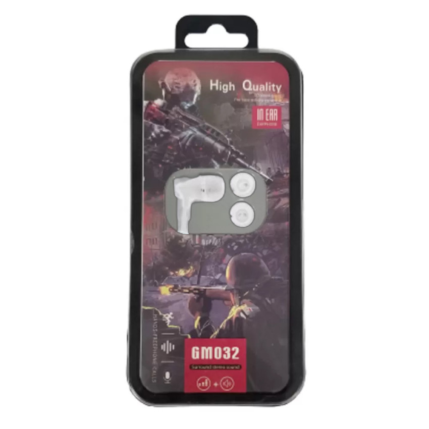 Ενσύρματα Gaming Ακουστικά 3.5mm Jack GM032 - Χρώμα: Άσπρο