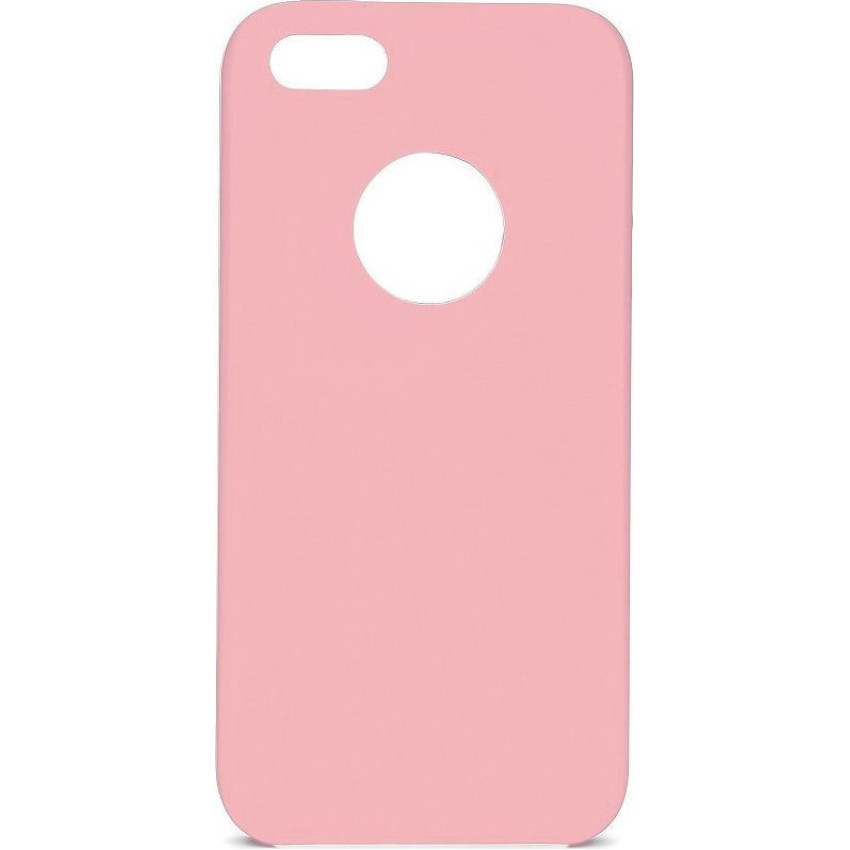 Θήκη Πλάτης Σιλικόνης Απλή για Iphone 6/6S - Χρώμα: Ρόζ