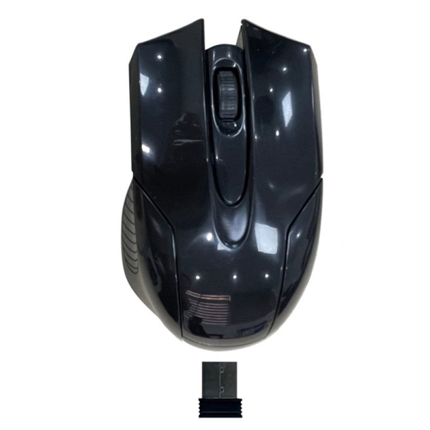 VEN-DENS VD-MS001 Ασύρματο Ποντίκι με USB Δέκτη 2.4GHz 1600dpi με Απόσταση Λειτουργίας έως 15 Μέτρα - Χρώμα: Μαύρο