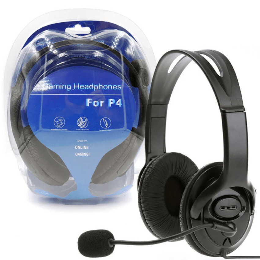 P4 Over Ear Gaming Ακουστικά (3.5mm) - Χρώμα: Μαύρο