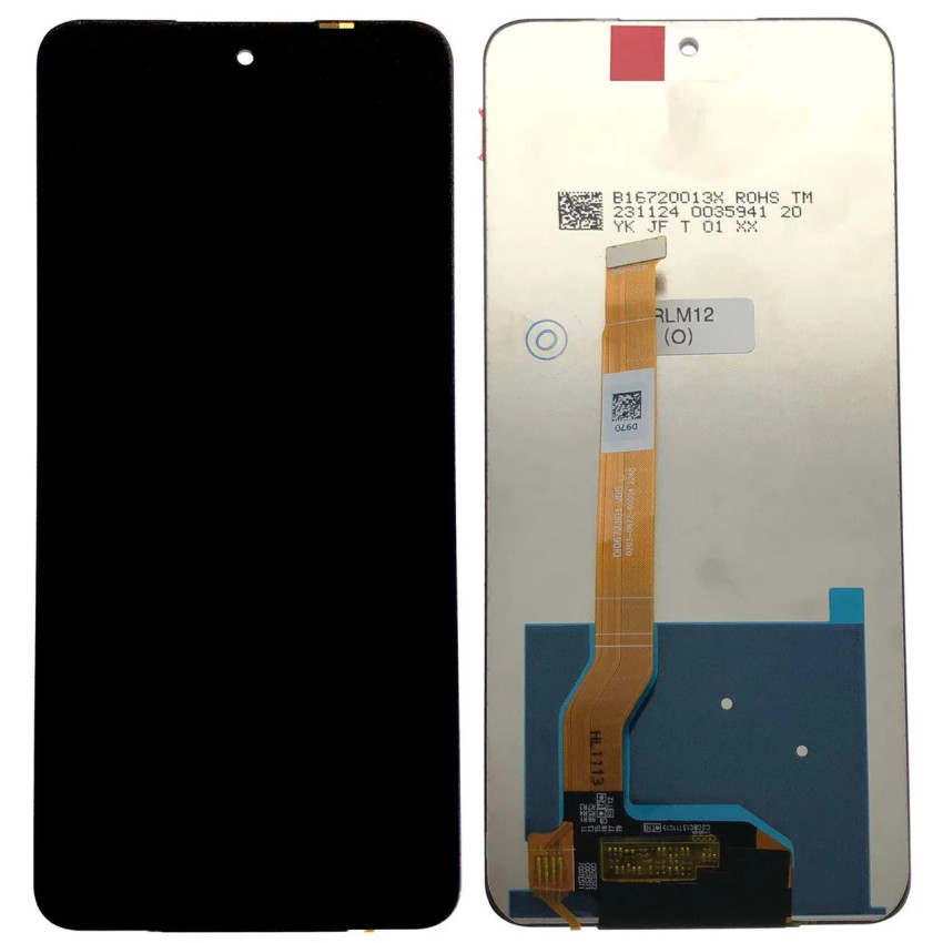 Οθόνη LCD με Μηχανισμό Αφής για Realme 12 - Χρώμα: Μαύρο