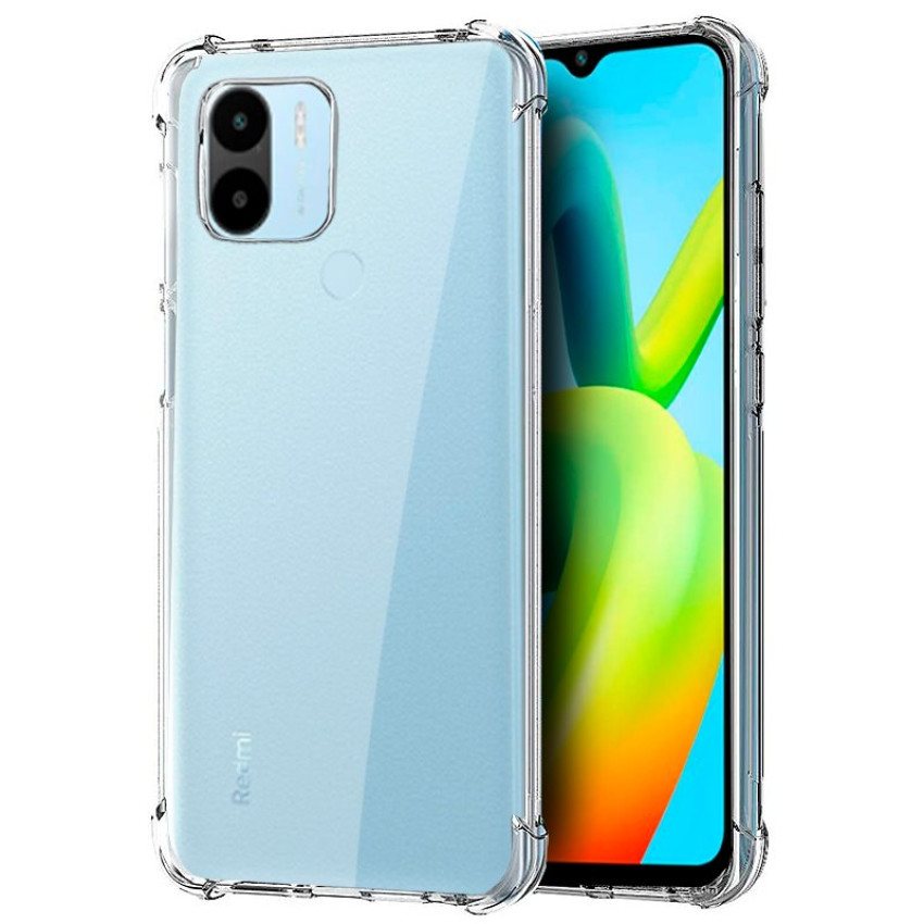 Θήκη Πλάτης Σιλικόνης Anti Shock για Xiaomi Redmi A1 Plus - Χρώμα: Διάφανο
