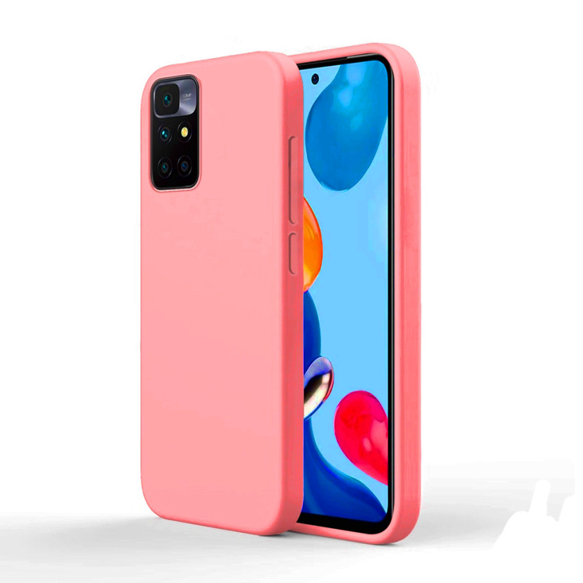 Θήκη Πλάτης Σιλικόνης Απλή για Xiaomi Poco M4 Pro 5G - Χρώμα: Ρόζ