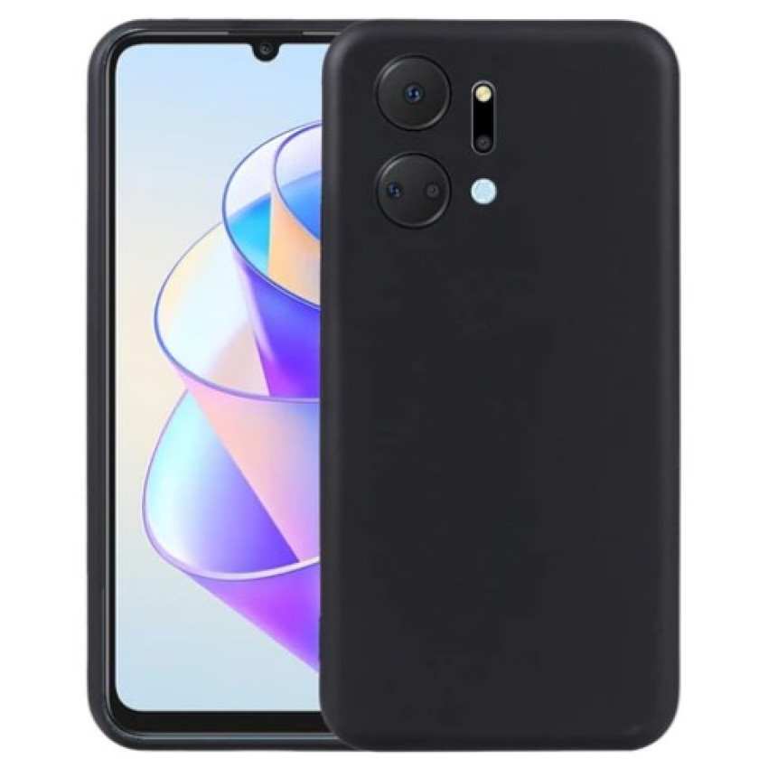 Θήκη Πλάτης Σιλικόνης Soft για Honor X7A - Χρώμα: Μαύρο