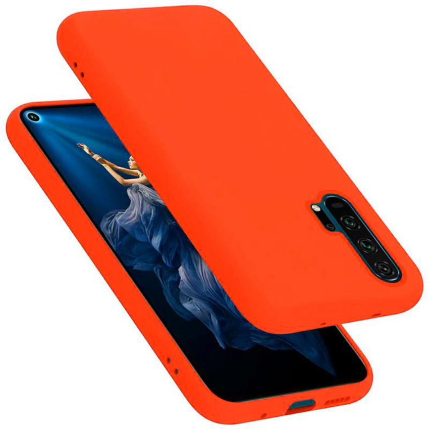 Θήκη Πλάτης Σιλικόνης Απλή για Huawei Honor 20 Pro - Χρώμα: Πορτοκαλί