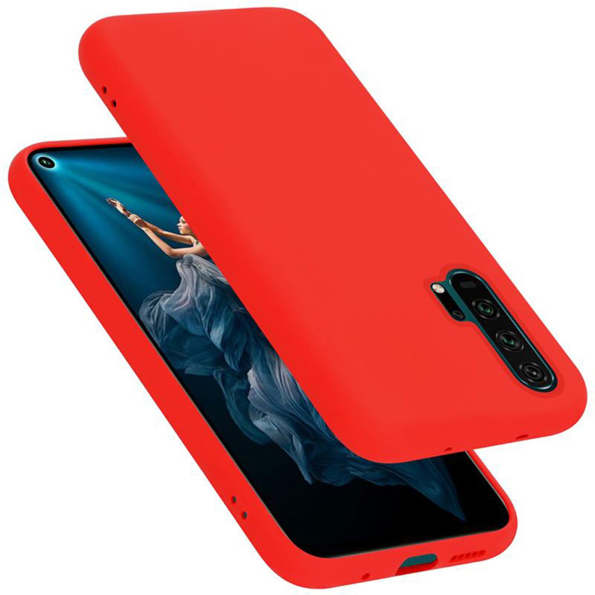 Θήκη Πλάτης Σιλικόνης Απλή για Huawei Honor 20 Pro - Χρώμα: Κόκκινο