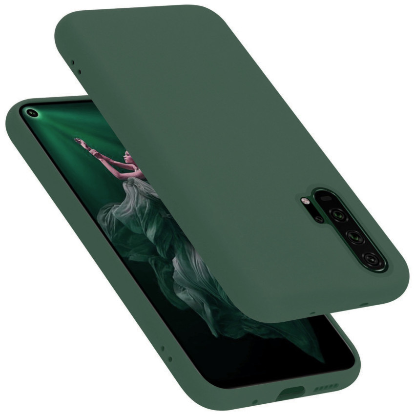 Θήκη Πλάτης Σιλικόνης Απλή για Huawei Honor 20 Pro - Χρώμα: Πετρόλ