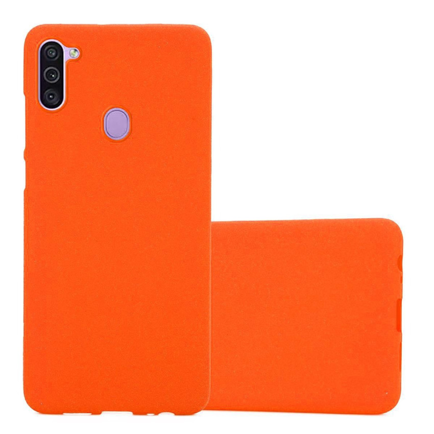 Θήκη Πλάτης Σιλικόνης Απλή για Samsung Galaxy A11/M11 - Χρώμα: Πορτοκαλί