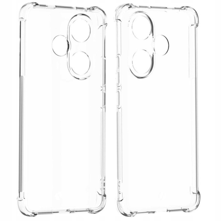 Θήκη Πλάτης Σιλικόνης AntiShock για Xiaomi Poco F6 - Χρώμα: Διάφανο