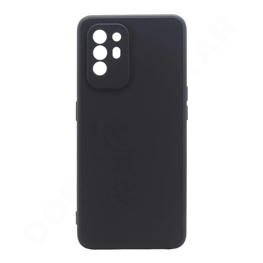 Θήκη Πλάτης Σιλικόνης Soft για Oppo Reno5 Z - Χρώμα: Μαύρο
