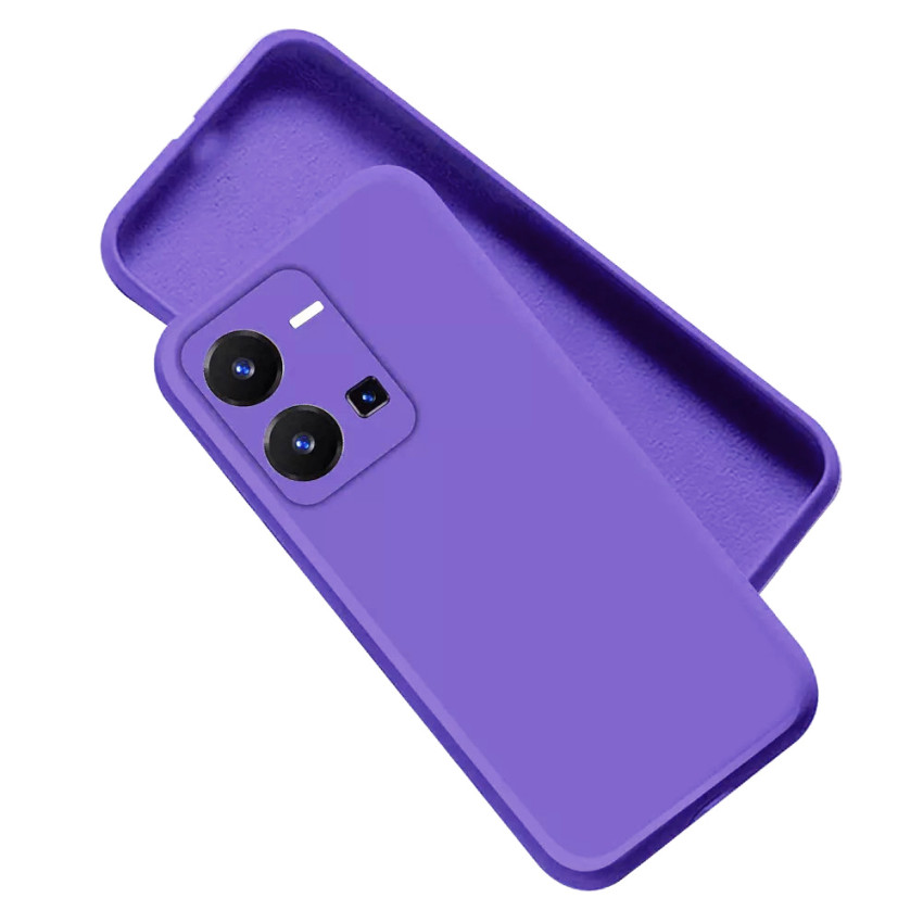 Θήκη Πλάτης Σιλικόνης Soft για Vivo Y35 4G - Χρώμα: Λιλά