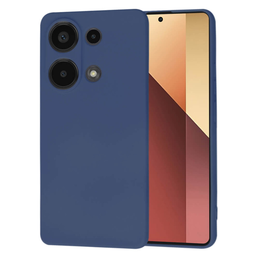 Θήκη Πλάτης Σιλικόνης Soft για Xiaomi Poco M6 - Χρώμα: Σκούρο Μπλε