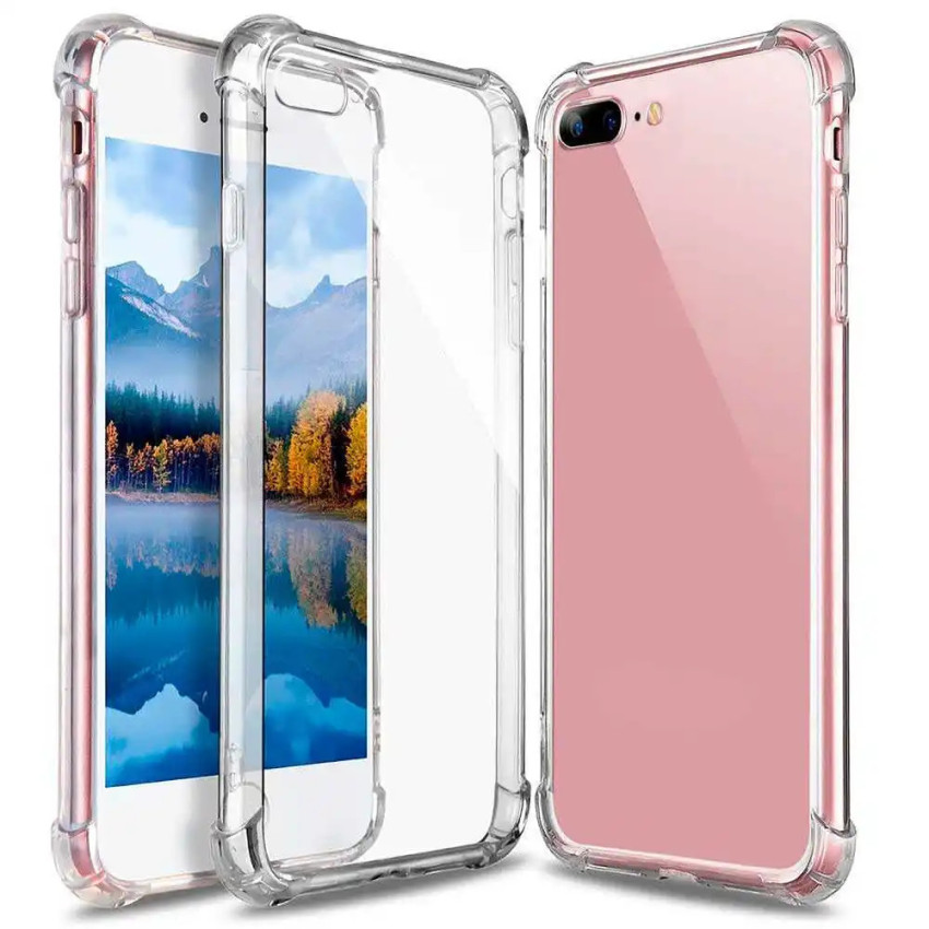 Θήκη Πλάτης Σιλικόνης Anti Shock για Apple iPhone 7 Plus/8 Plus - Χρώμα: Διάφανο