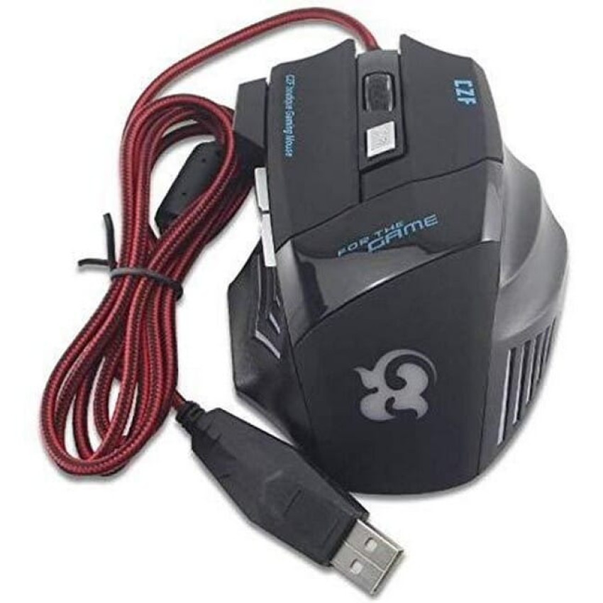 Optical Mouse T6 Ποντίκι με RGB Φωτισμό 7 LED - Χρώμα: Μαύρο