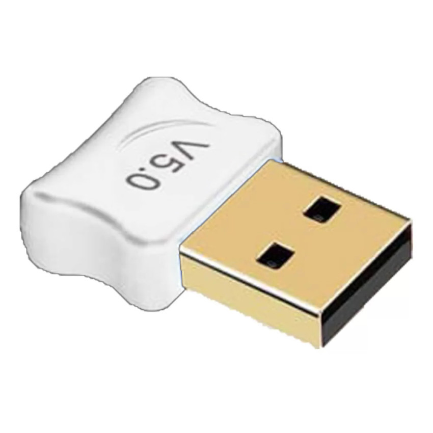 Μίνι Dongle USB Bluetooth V5.0 Adapter με Εμβέλεια 20-50m - Χρώμα: Άσπρο