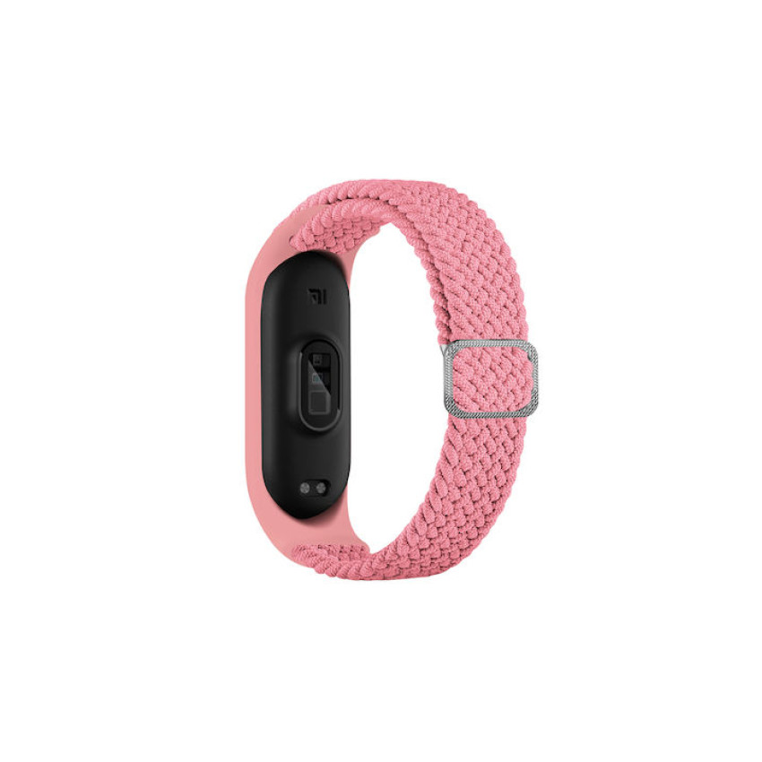 Υφασμάτινο Λουράκι για Xiaomi Mi Band 5/Mi Smart Band 6 - Χρώμα: Ρόζ