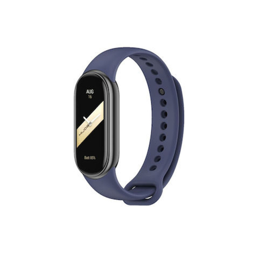 Λουράκι Σιλικόνης για Xiaomi Mi Band 8 - Χρώμα: Σκούρο Μπλε