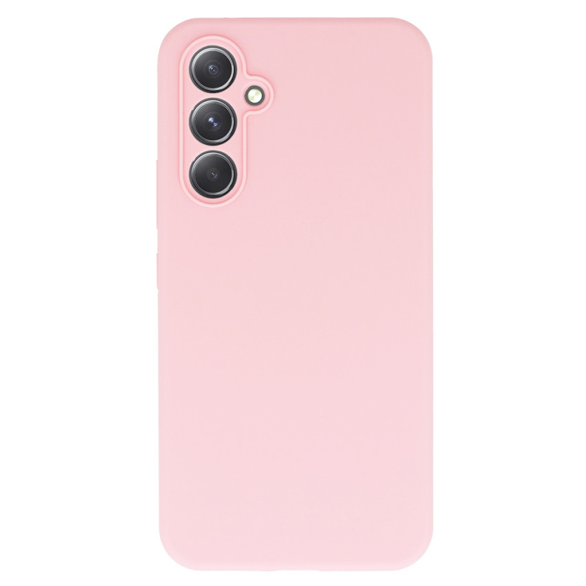 Θήκη Πλάτης Σιλικόνης Soft για Samsung Galaxy A24 - Χρώμα: Απαλό Ρόζ