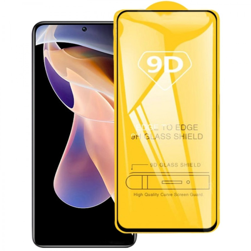 Privacy Full Cover Full Glue Tζαμάκι Προστασίας Οθόνης για Xiaomi Redmi Note 11 Pro - Χρώμα: Μαύρο