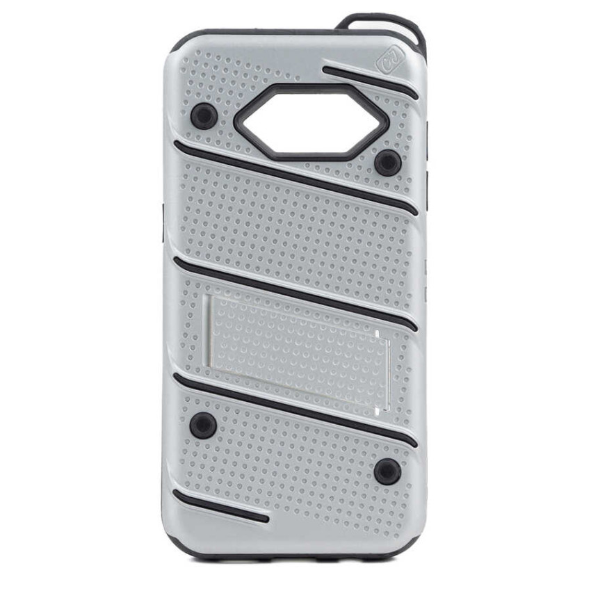 Σκληρή Θήκη Πλάτης Armor με Βάση Στήριξης (S1) για Samsung Galaxy A5 2017 - Χρώμα: Ασημί