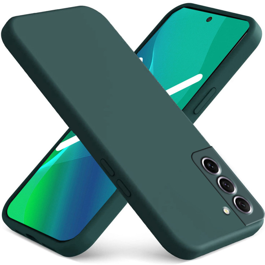 Θήκη Πλάτης Σιλικόνης Soft για Samsung Galaxy S21 - Χρώμα: Σκούρο Πράσινο