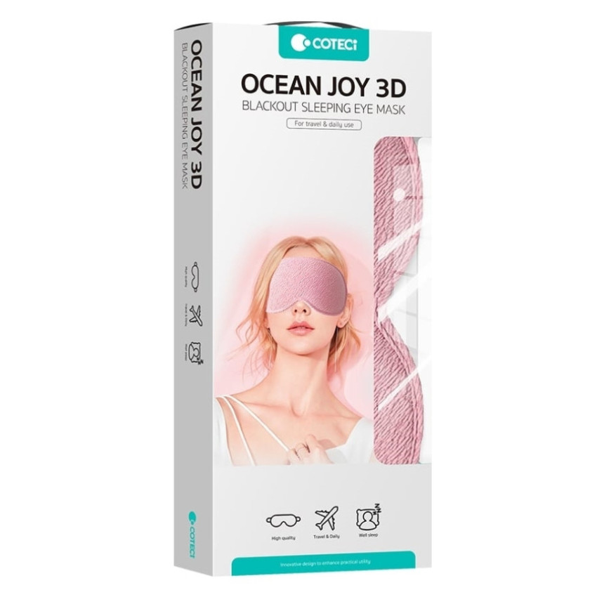 COTECi OT-010-QS Ocean Joy 3D Μάσκα Ύπνου Sleeping Eye Mask - Χρώμα: Cyan