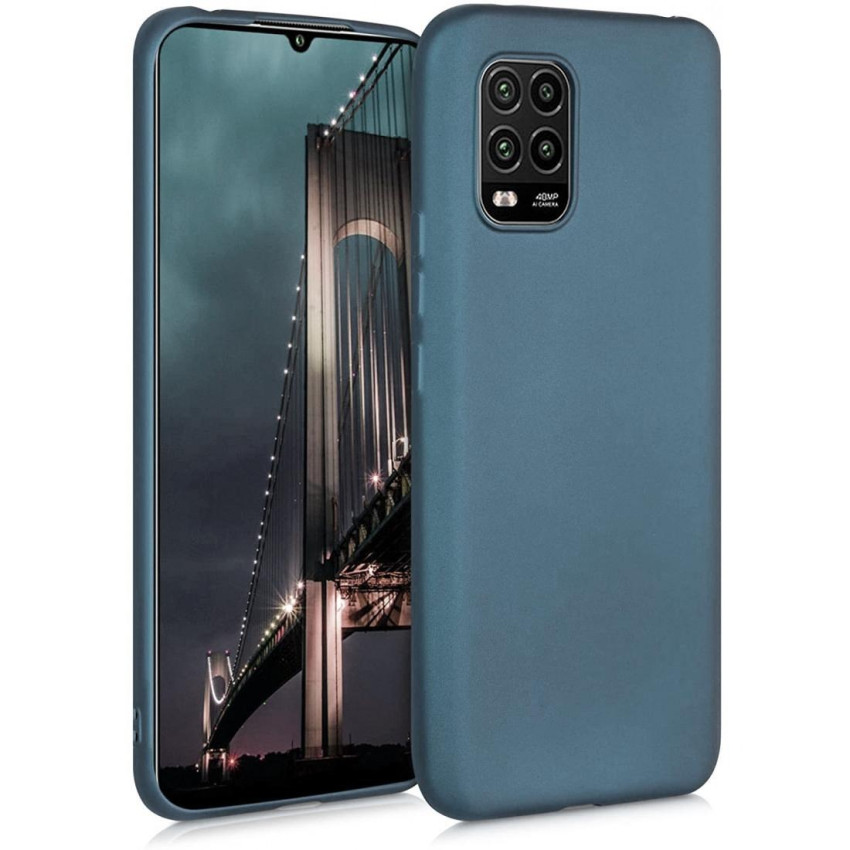 Θήκη Πλάτης Σιλικόνης Soft για Xiaomi Mi 10 Lite - Χρώμα: Μπλέ
