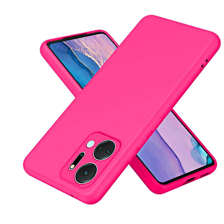 Θήκη Πλάτης Σιλικόνης Soft για Honor X7A - Χρώμα: Φούξια