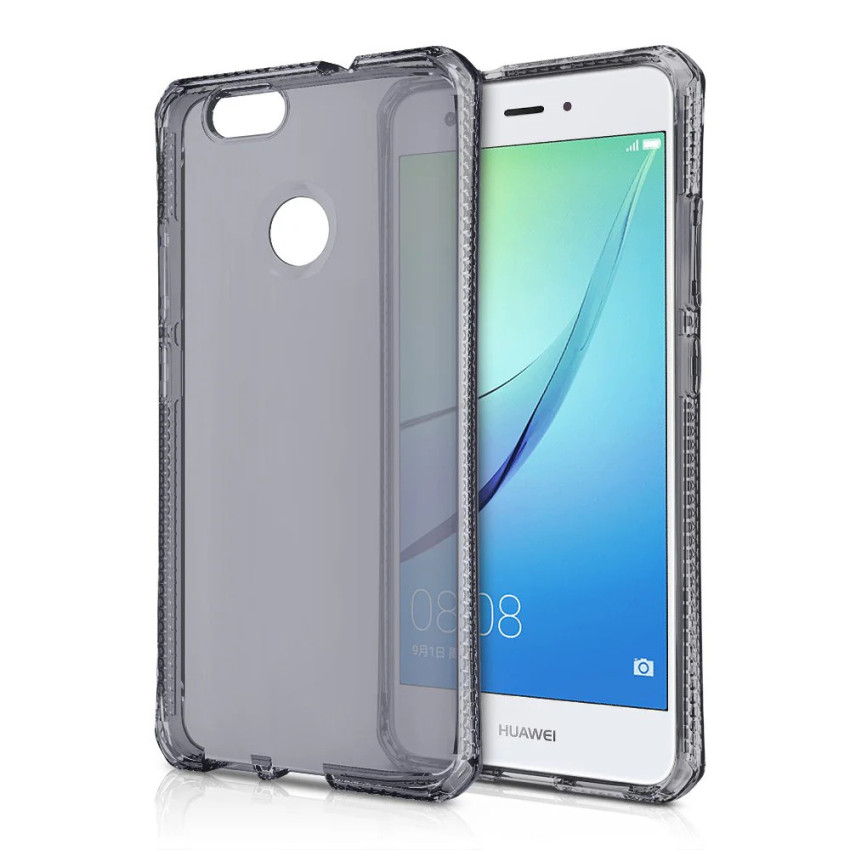 Θήκη Πλάτης Σιλικόνης Απλή για Huawei Y6 2018 - Χρώμα: Smokey Grey 