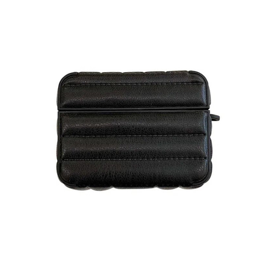 Θήκη Puffer Jacket με Λουράκι για Apple AirPods 3 - Χρώμα: Μαύρο