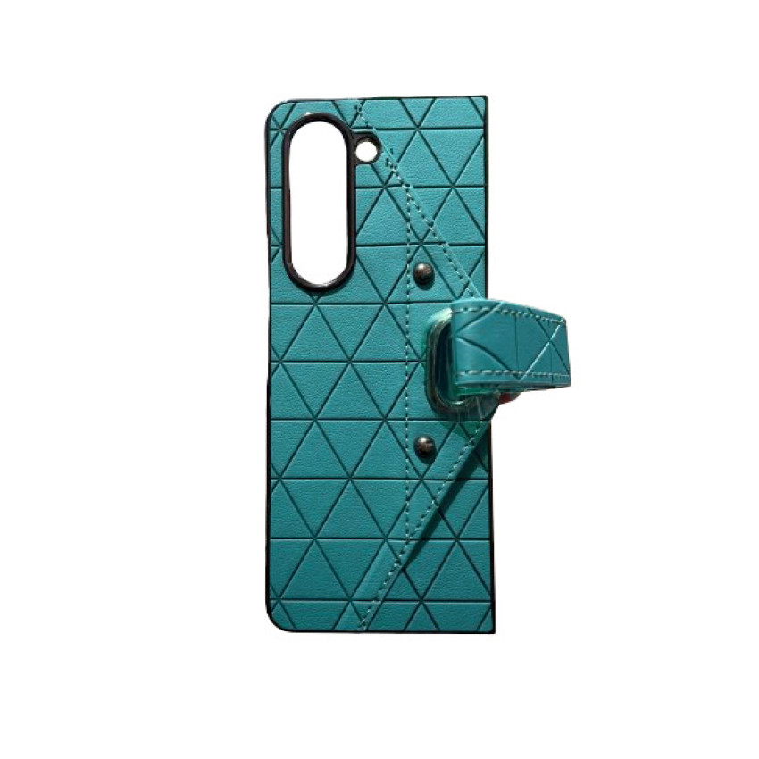 360 Full Cover S2 Πλαστική Ανθεκτική Θήκη Δερματίνη Σετ με Τζαμάκι για  Samsung Galaxy Z Fold 4 Χρώμα: Πετρόλ