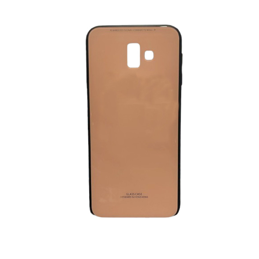 Θήκη Πλάτης Πλαστική με Πλαίσιο Σιλικόνης Samsung Galaxy J6 Plus - Χρώμα: Ρόζ/Μαύρο
