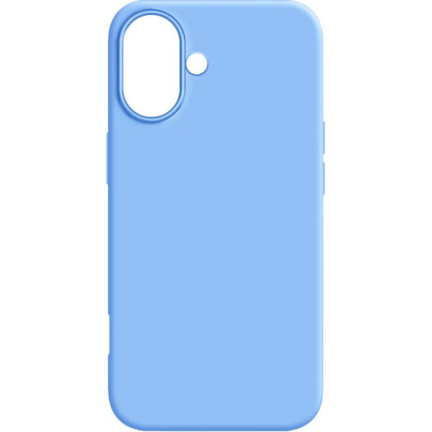 Θήκη Πλάτης Σιλικόνης Soft για Apple iPhone 16 - Χρώμα: Γαλάζιο