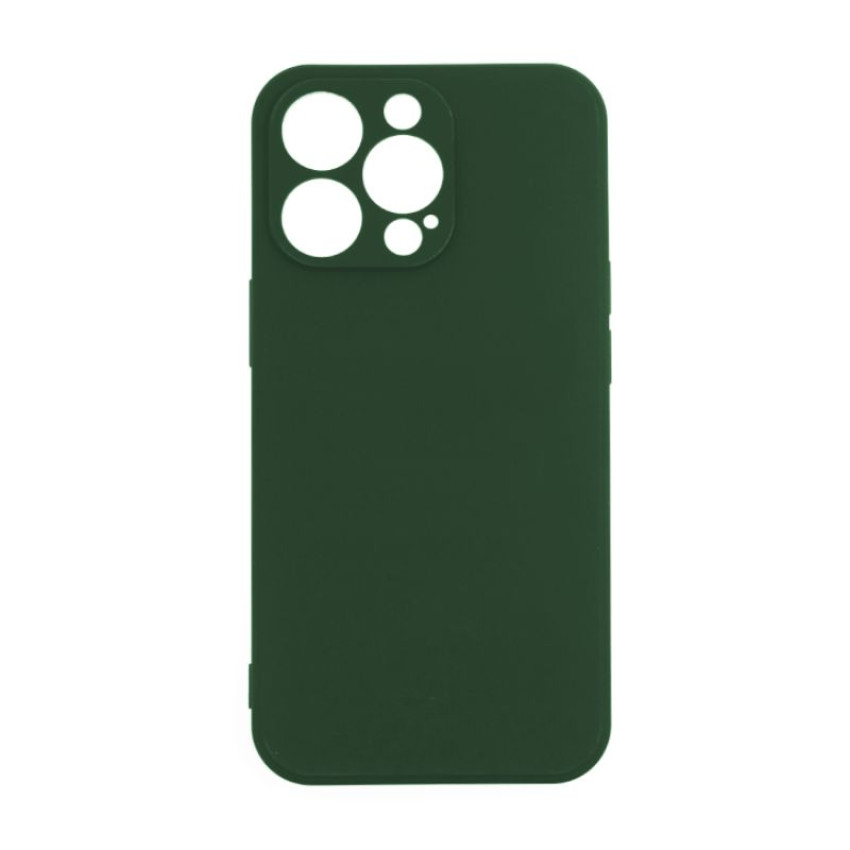 Θήκη Πλάτης Σιλικόνης Soft για Apple iPhone 12 Pro - Χρώμα: Πράσινο Σκούρο