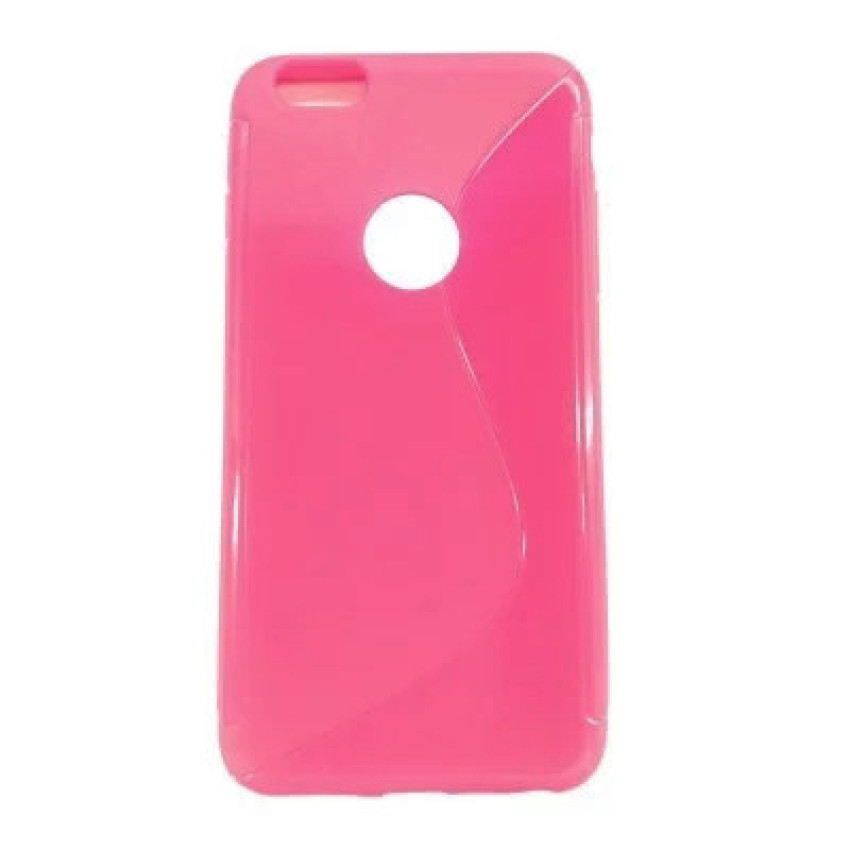 Θήκη Πλάτης Σιλικόνης Απλή για Iphone 6 Plus/6S Plus - Χρώμα: Φούξια
