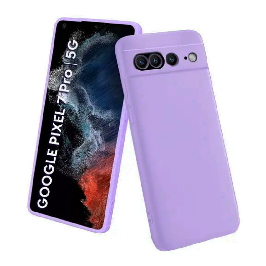 Θήκη Πλάτης Σιλικόνης Soft για Google Pixel 7 Pro - Χρώμα: Λιλά