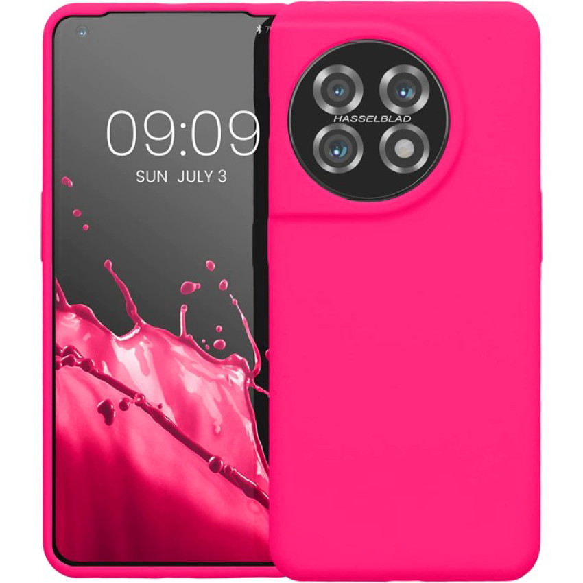 Θήκη Πλάτης Σιλικόνης Soft για Oneplus 11 - Χρώμα: Φούξια