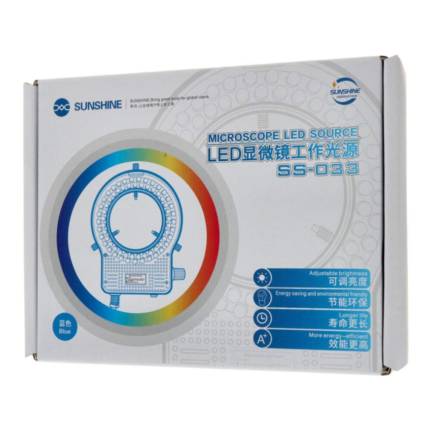 Sunshine SS-033 Λάμπα για Μικροσκόπιο LED / Microscope  LED Lamp - Χρώμα: Μαύρο