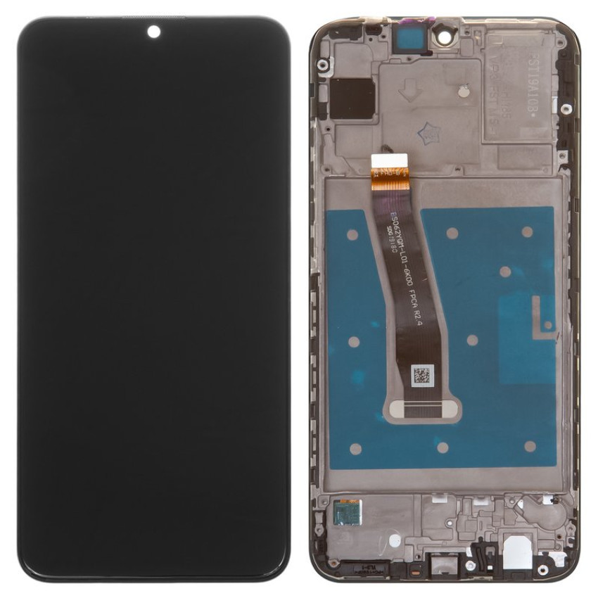 OEM Οθόνη LCD με Μηχανισμό Αφής και Πλαίσιο για Huawei P Smart 2019 - Χρώμα: Μαύρο