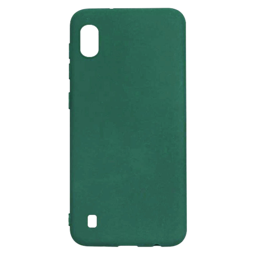 Θήκη Πλάτης Σιλικόνης Απλή για Samsung A105F Galaxy A10/M105F Galaxy M10 - Χρώμα: Σκούρο Πράσινο