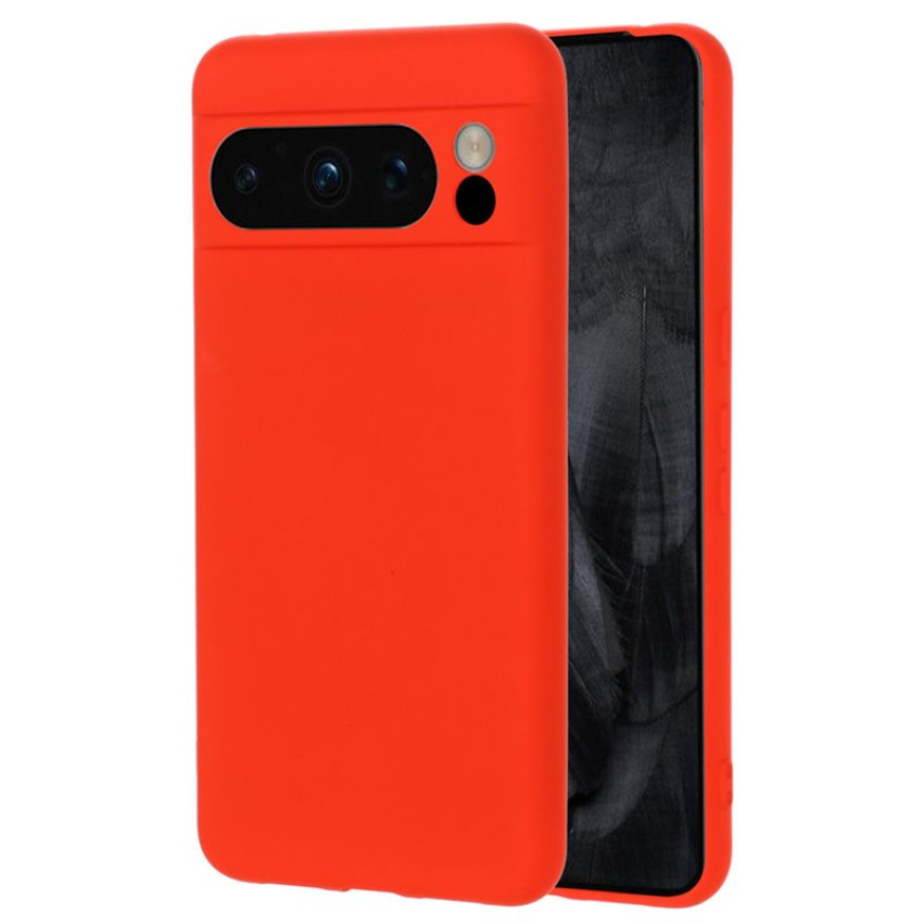 Θήκη Πλάτης Σιλικόνης Soft για Google Pixel 8 Pro - Χρώμα: Κόκκινο