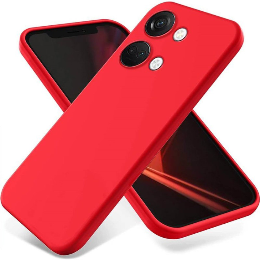Θήκη Πλάτης Σιλικόνης Soft για Oneplus Nord 3 - Χρώμα: Κόκκινο